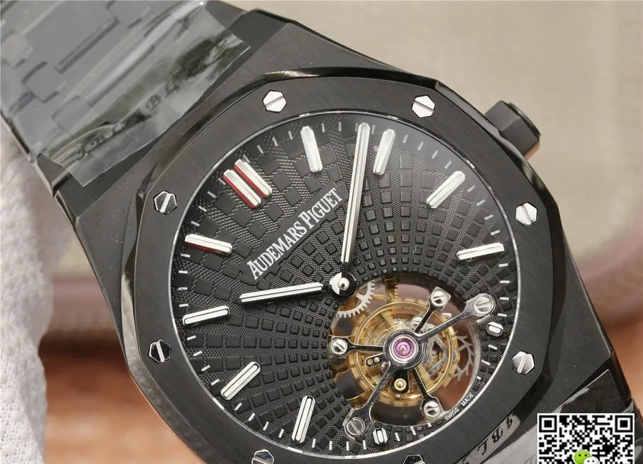 Audemars Piguet Royal Oak Tourbillon 26522CE.OO.1225CE.01 R8 Factory 1:1 Best Edition Replica Watch Black Case